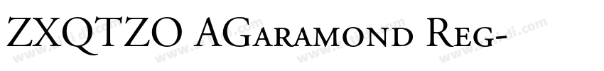 ZXQTZO AGaramond Reg字体转换